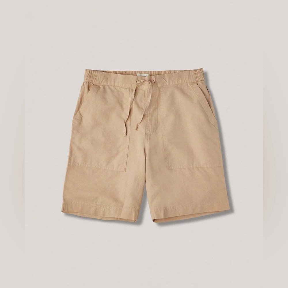 Pact Canopy Linen Blend Weekend Short Men XL Ginger Root - Picture 2 of 8
